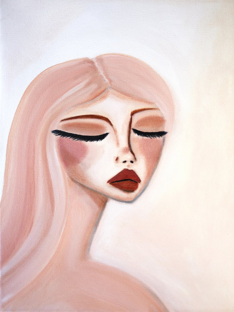 Portrait rose serein - Amy Straley