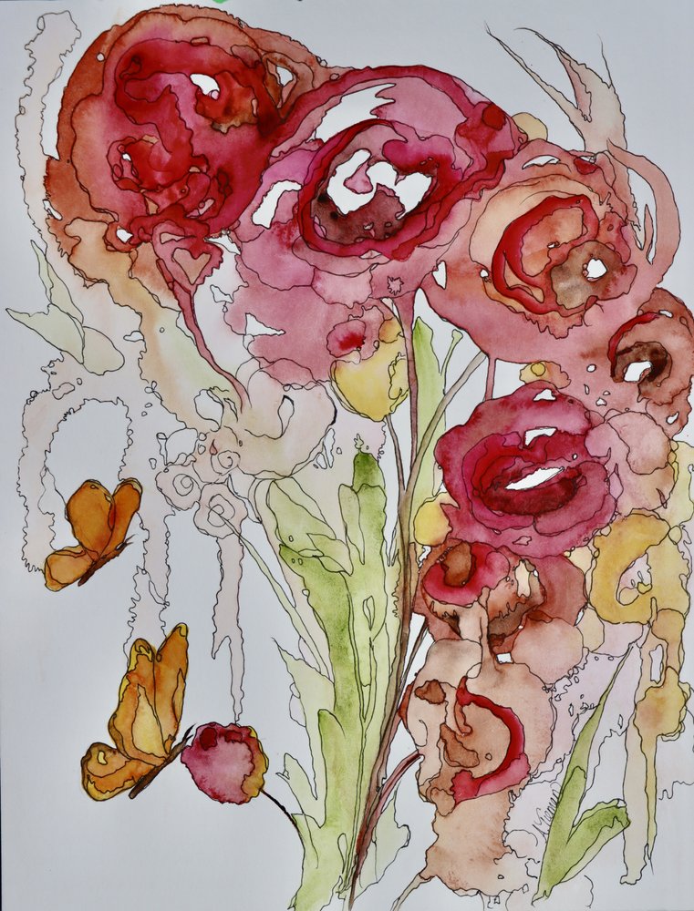 Papillons en aquarelle - Amy Tieman
