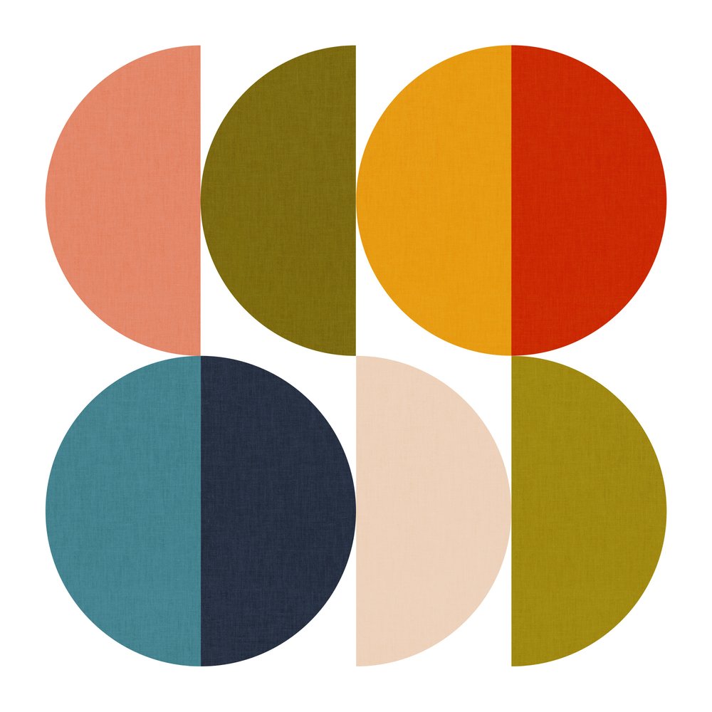 Jeux de couleurs géométriques du milieu du siècle 2 - Ana Rut Bre