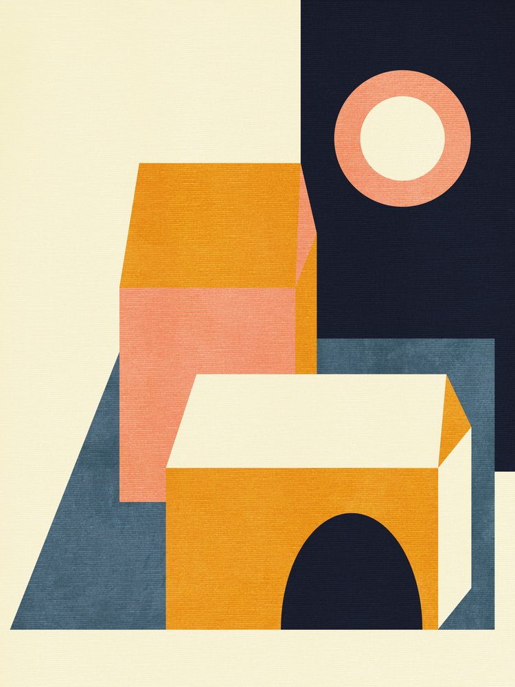 Rainbow Plus Shapes  Bleu moutarde 11 - Ana Rut Bre