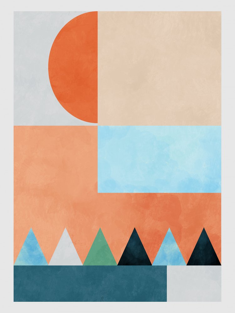 Spaces Bleu Triangle - Ana Rut Bre