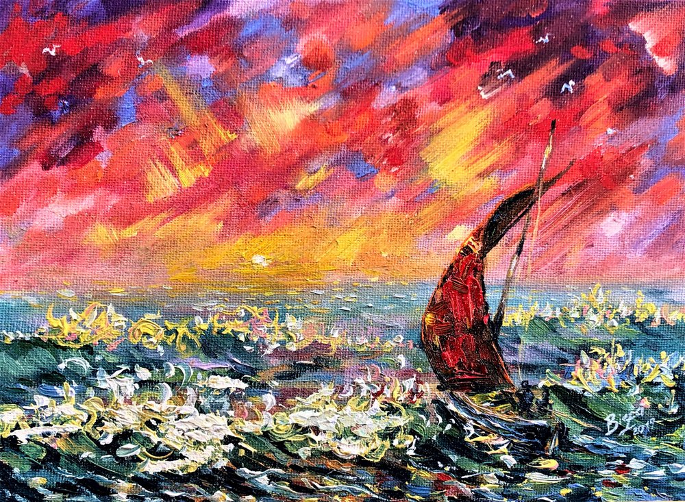 Un coucher de soleil spectaculaire sur l