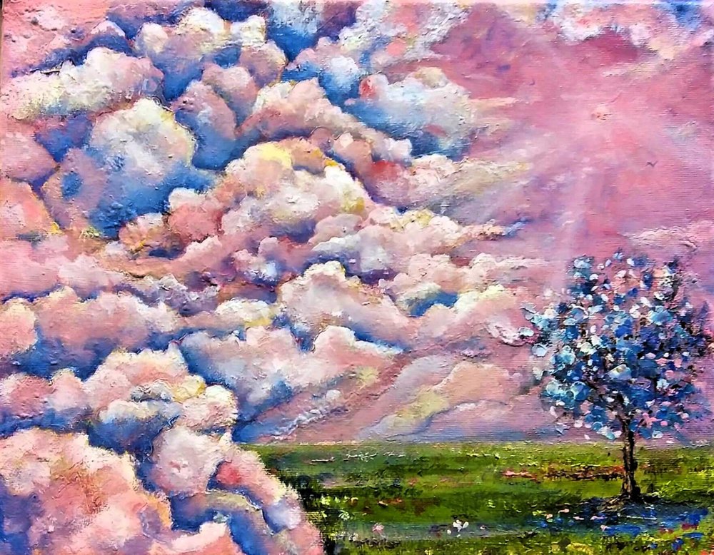 Ciel rose, arbre bleu - Anda Bieza