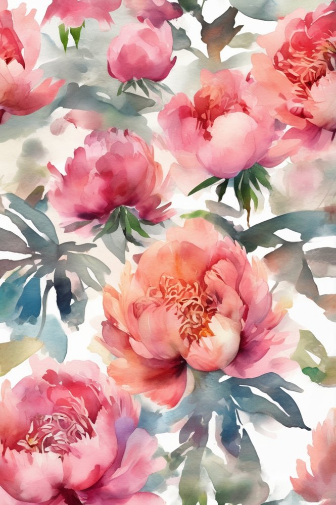 Pivoines rose pâle - Anda Bieza