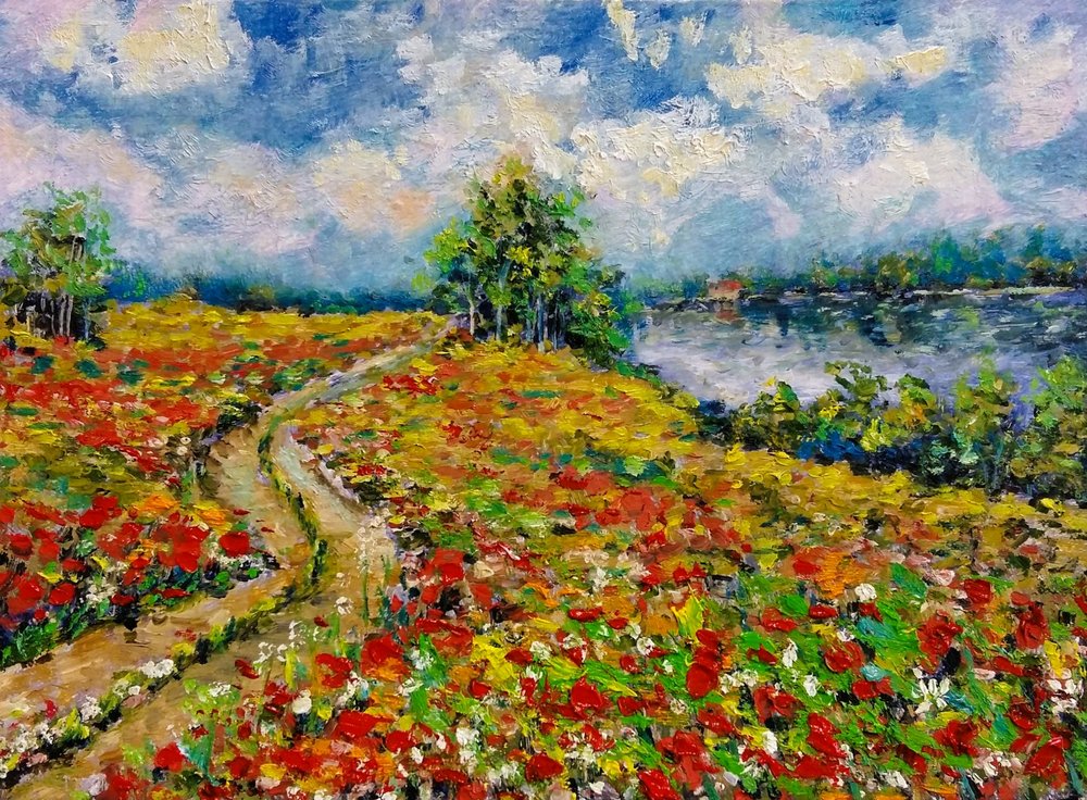 Le sentier des coquelicots - Anda Bieza