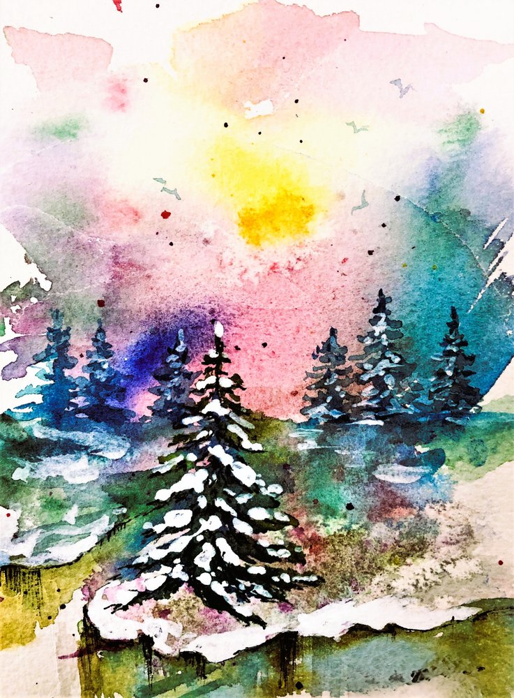 Une forêt hivernale pleine de vie - Anda Bieza