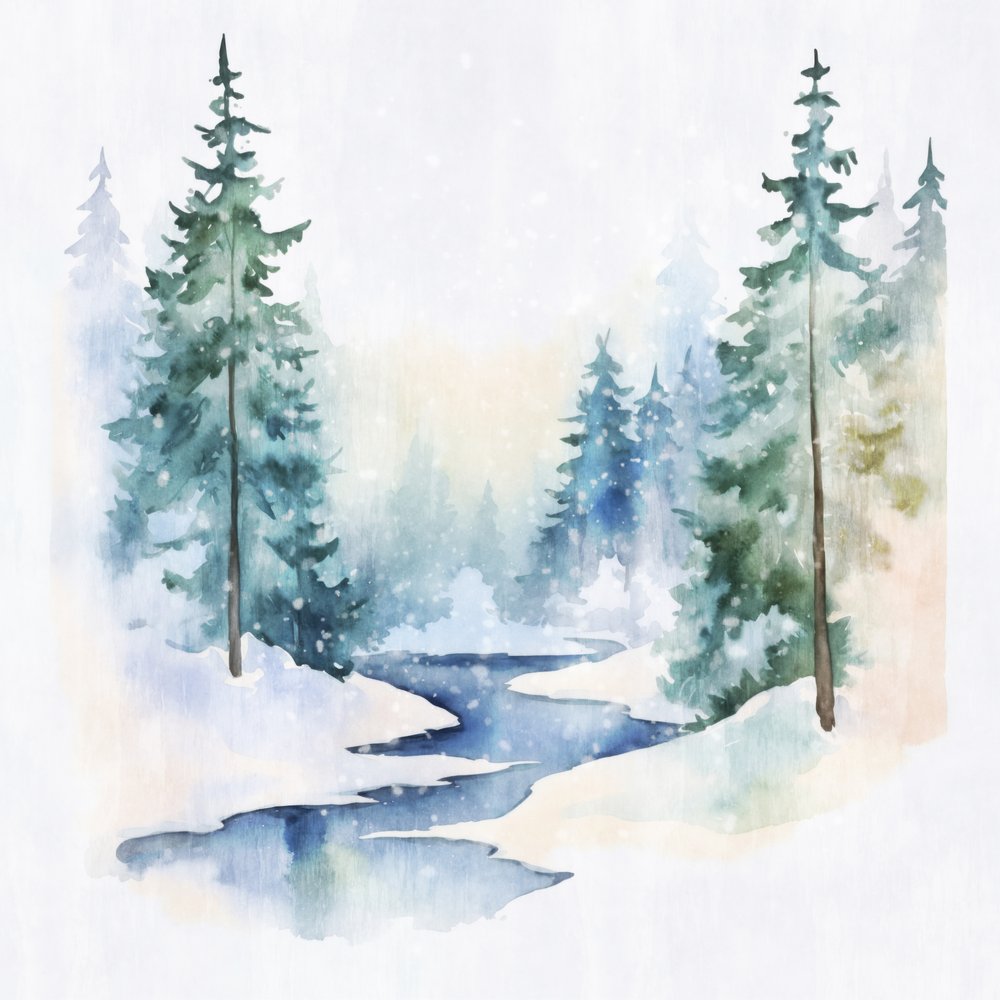 Une forêt hivernale paisible - Andrea Haase