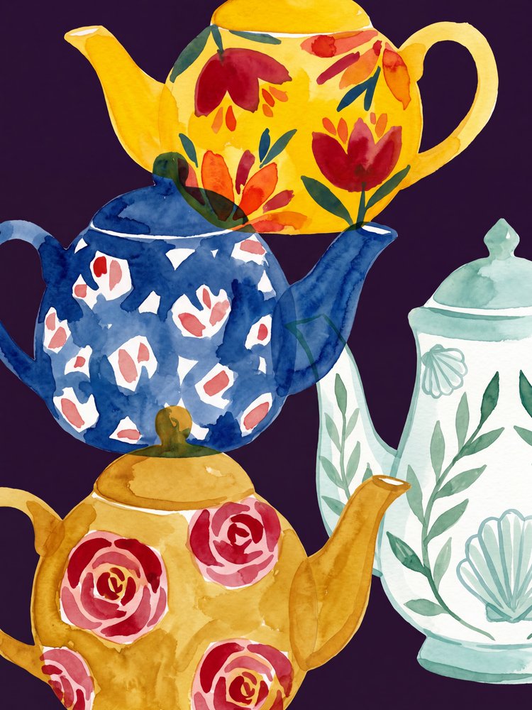 Pile de tasses à thé fantaisiste - Andreas Magnusson