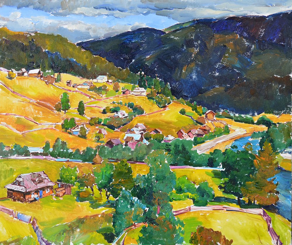 Village de montagne haut en couleur - Andrii Kutsachenko