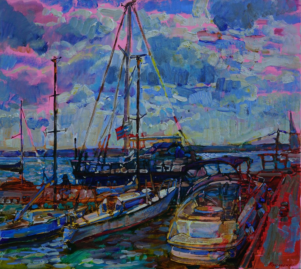 Les bateaux de Vibrant Harbor - Andrii Kutsachenko