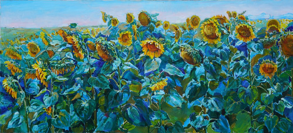 Un champ de tournesols aux couleurs éclatantes - Andrii Kutsachenko