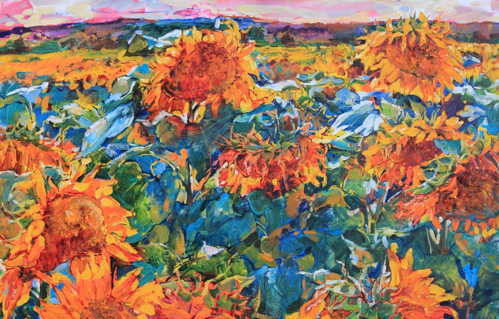 Un champ de tournesols aux couleurs éclatantes - Andrii Kutsachenko