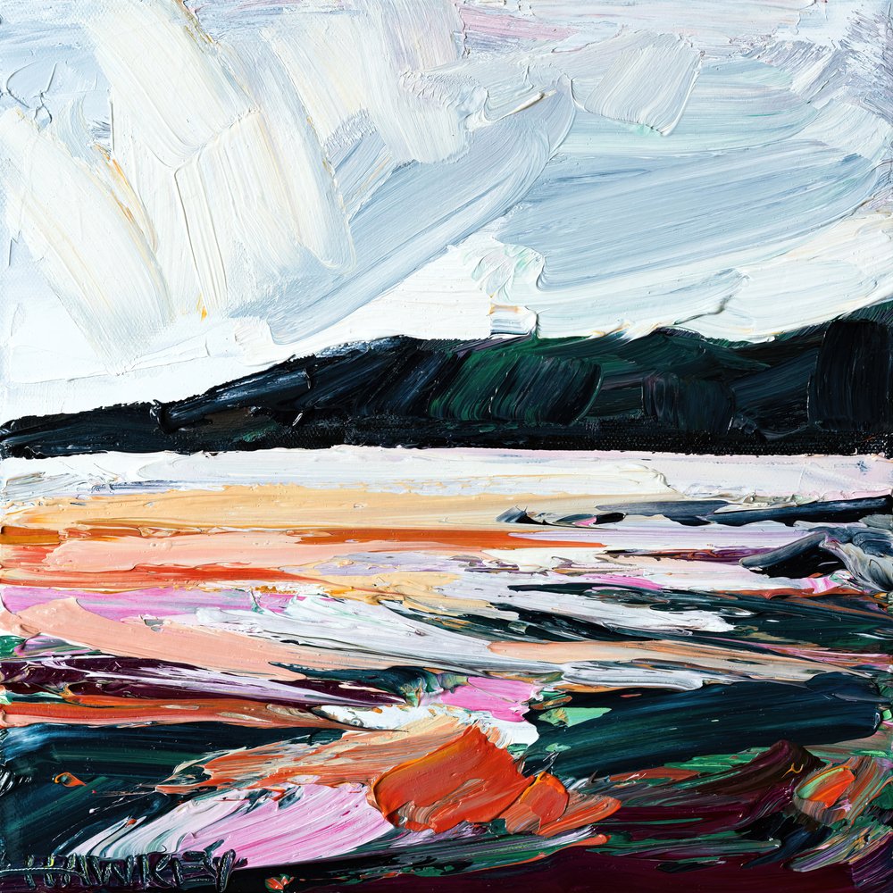 Paysage marin coloré et texturé - Angela Hawkey