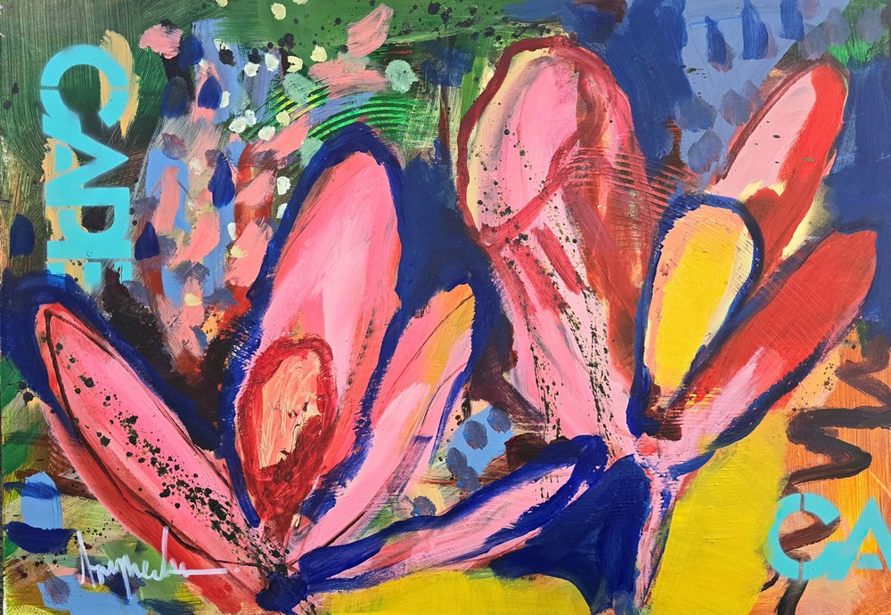 Abstrait floral éclatant - Angela Maritz