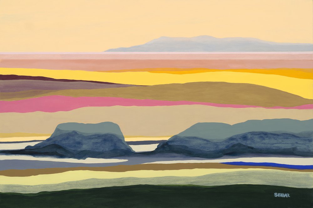 Horizon désertique en couches - Angela Seear