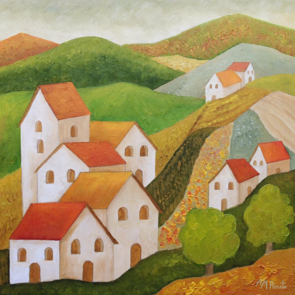 Charmant village à flanc de colline - Angeles M. Pomata