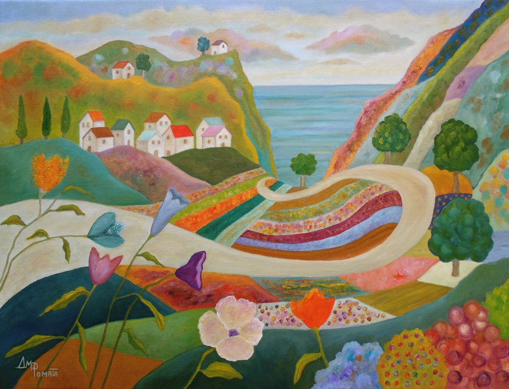 Village côtier haut en couleur - Angeles M. Pomata