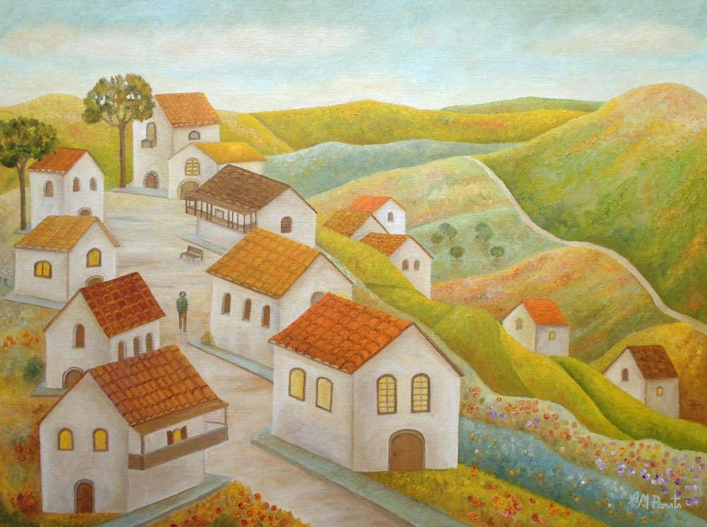 Un village idyllique perché au sommet d