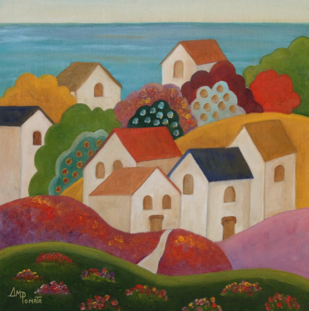 Village méditerranéen idyllique - Angeles M. Pomata