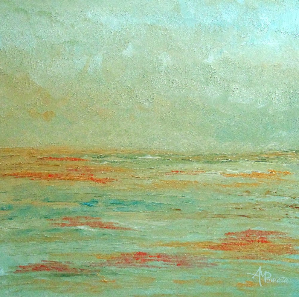 Horizon marin brumeux - Angeles M. Pomata
