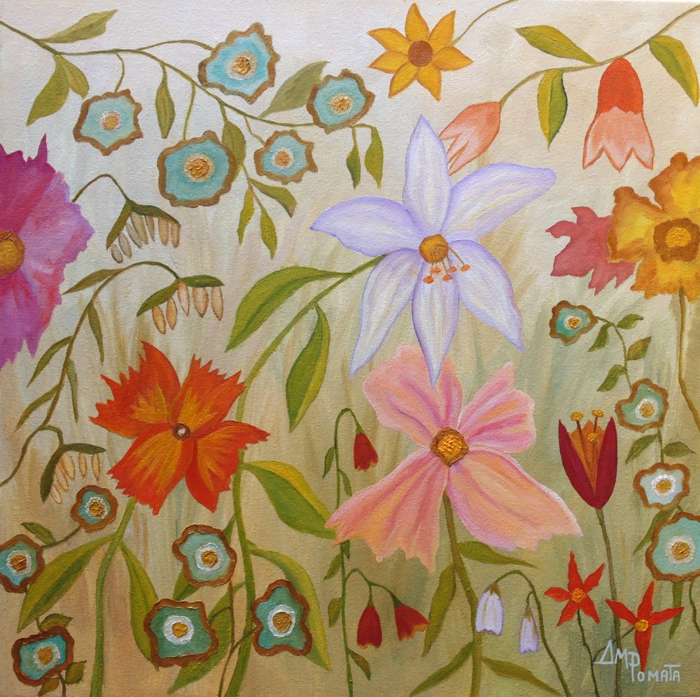 Fleurs éclatantes du jardin - Angeles M. Pomata