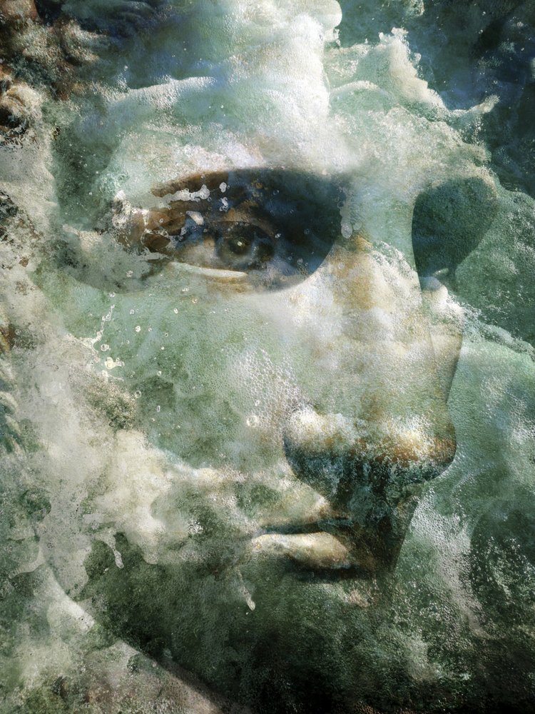 Visage aquatique mythique - Angelo Cerantola