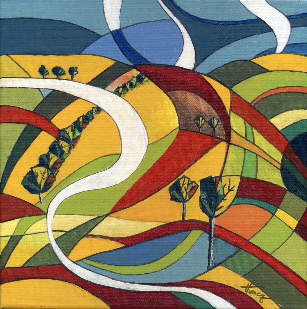 Paysage sinueux et éclatant - Aniko Hencz