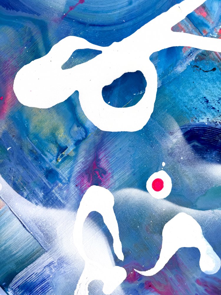 Abstrait fluide bleu vif - Anna Viklund