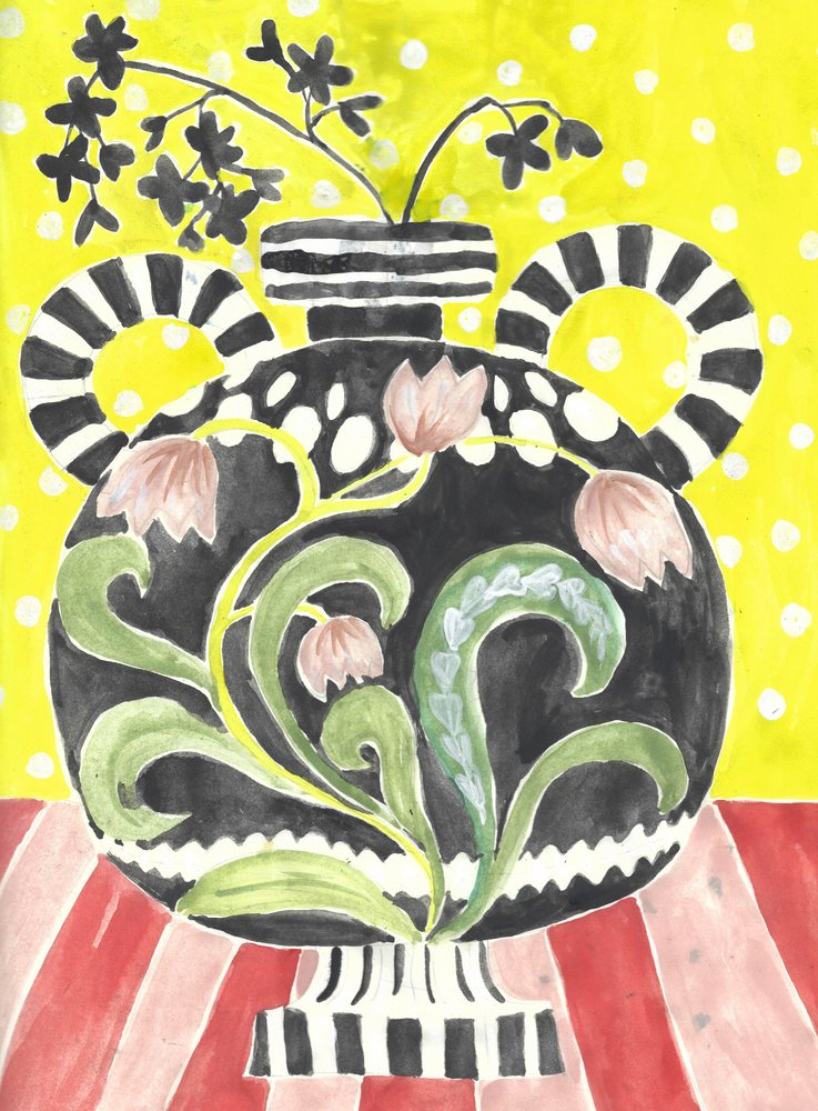 Nature morte florale audacieuse - Annick