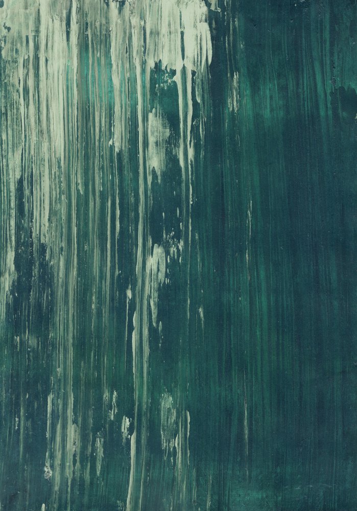 Abstrait bleu sarcelle fluide - Annick