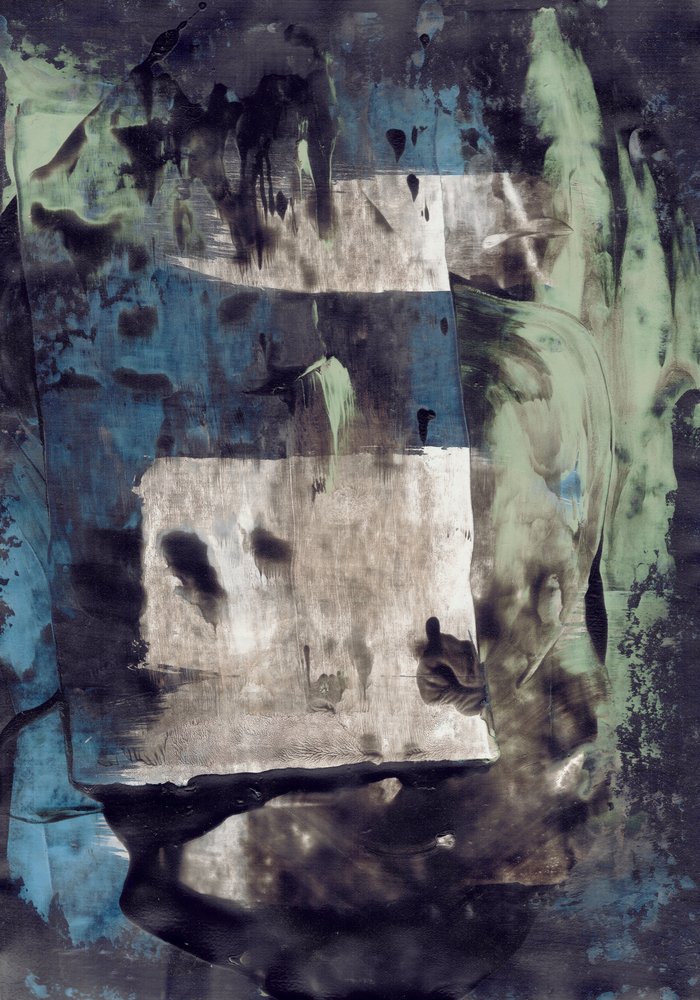 Superpositions bleu-vert modernes - Annick