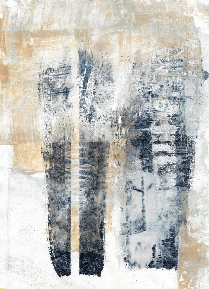 Abstrait vertical aux tons discrets - Annick