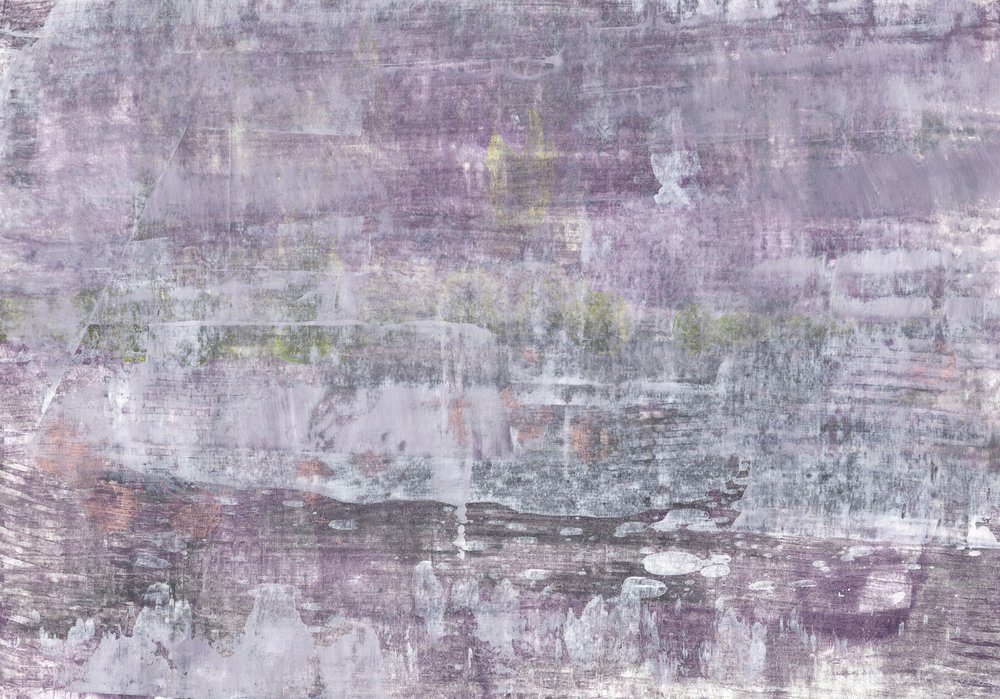Abstrait texturé gris-violet - Annick