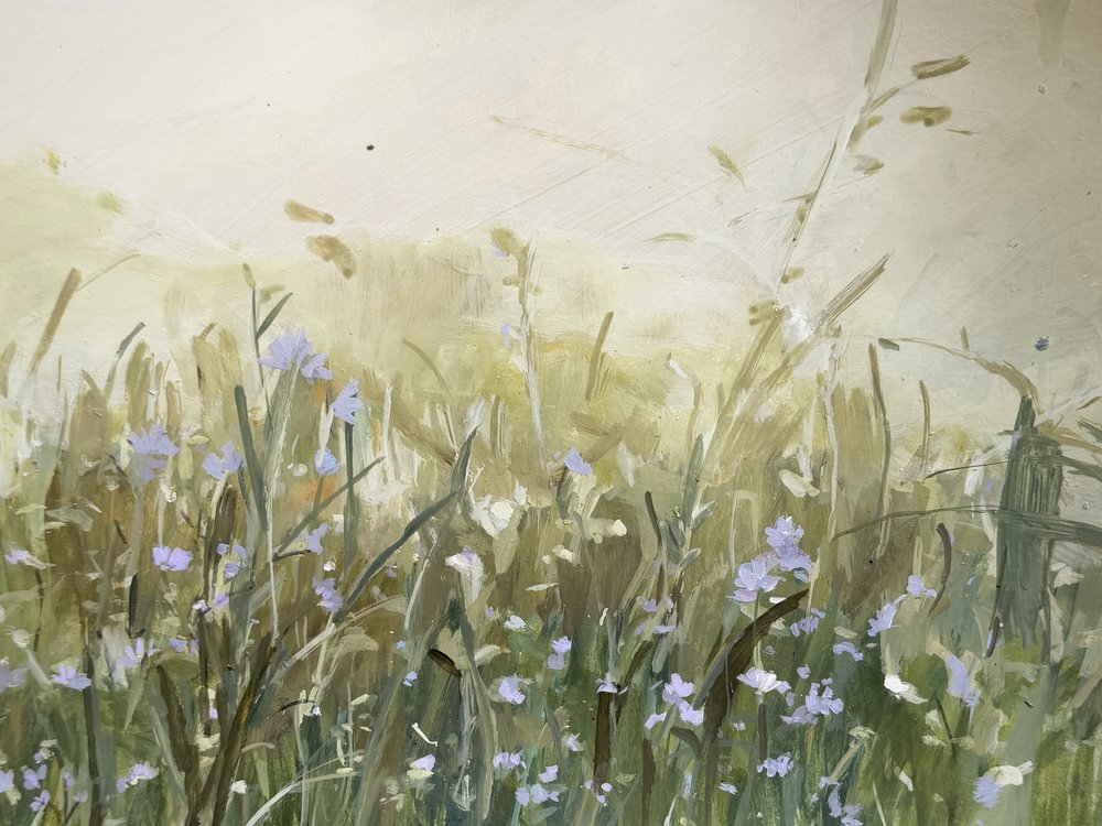 Fleurs bleues dans un pré - Arohika Verma