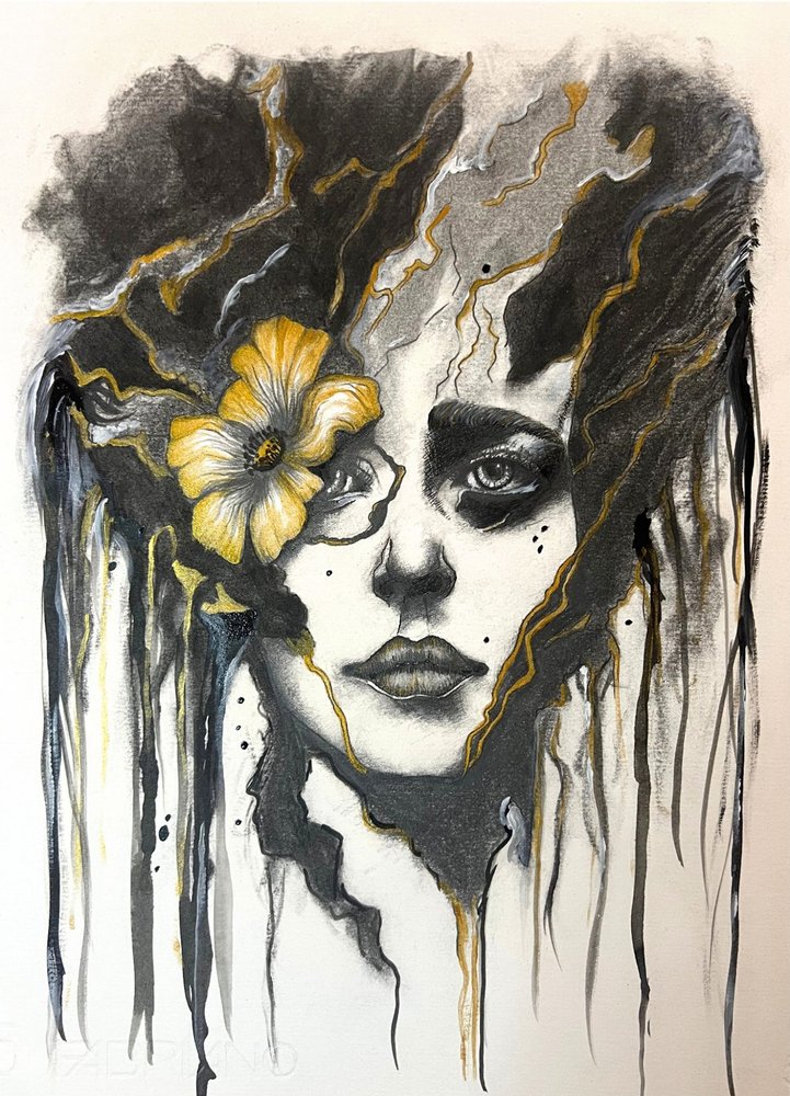 Portrait « Fleur dorée » - Augustus Caelthorne