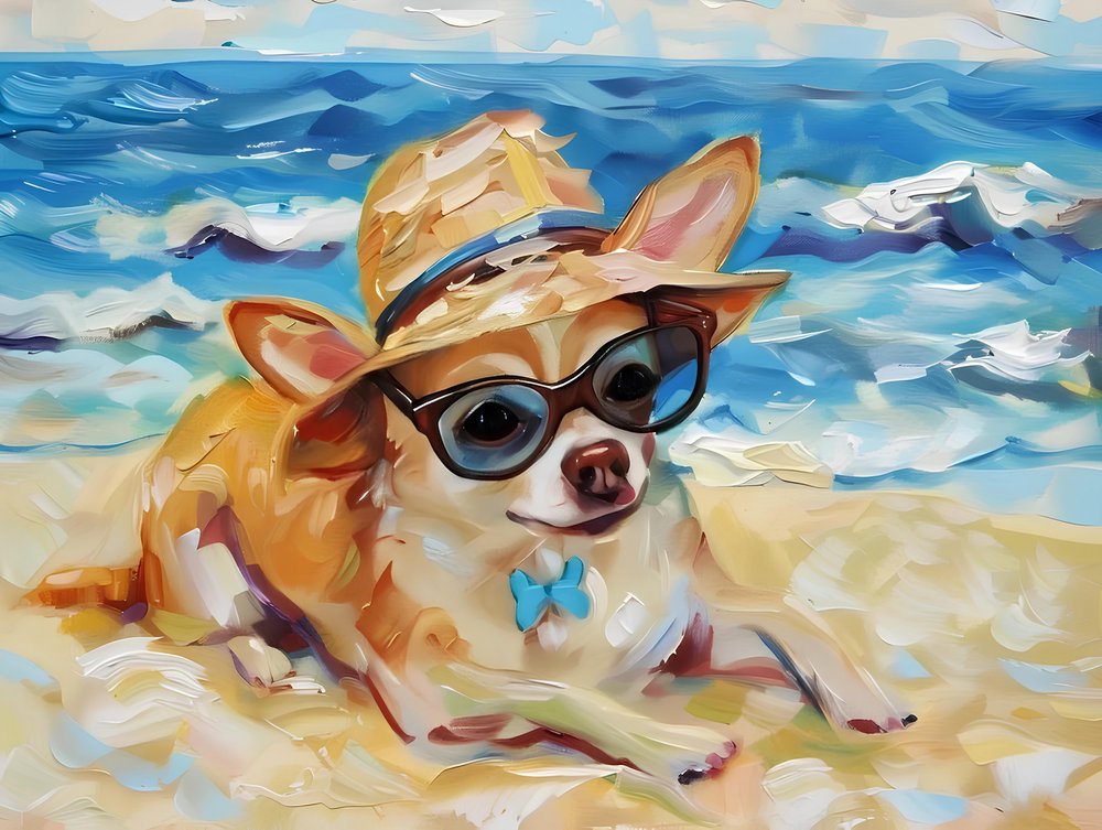 Vacances à la plage à Chihuahua - Avanesova Elena