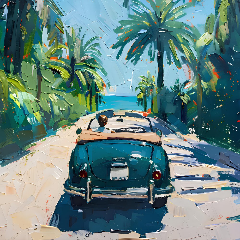 Ocean Drive : voitures de collection - Avanesova Elena
