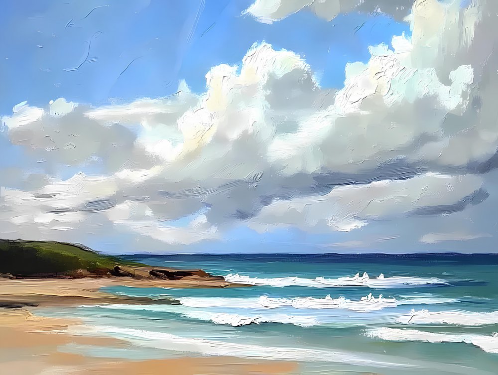 La sérénité des plages côtières - Avanesova Elena