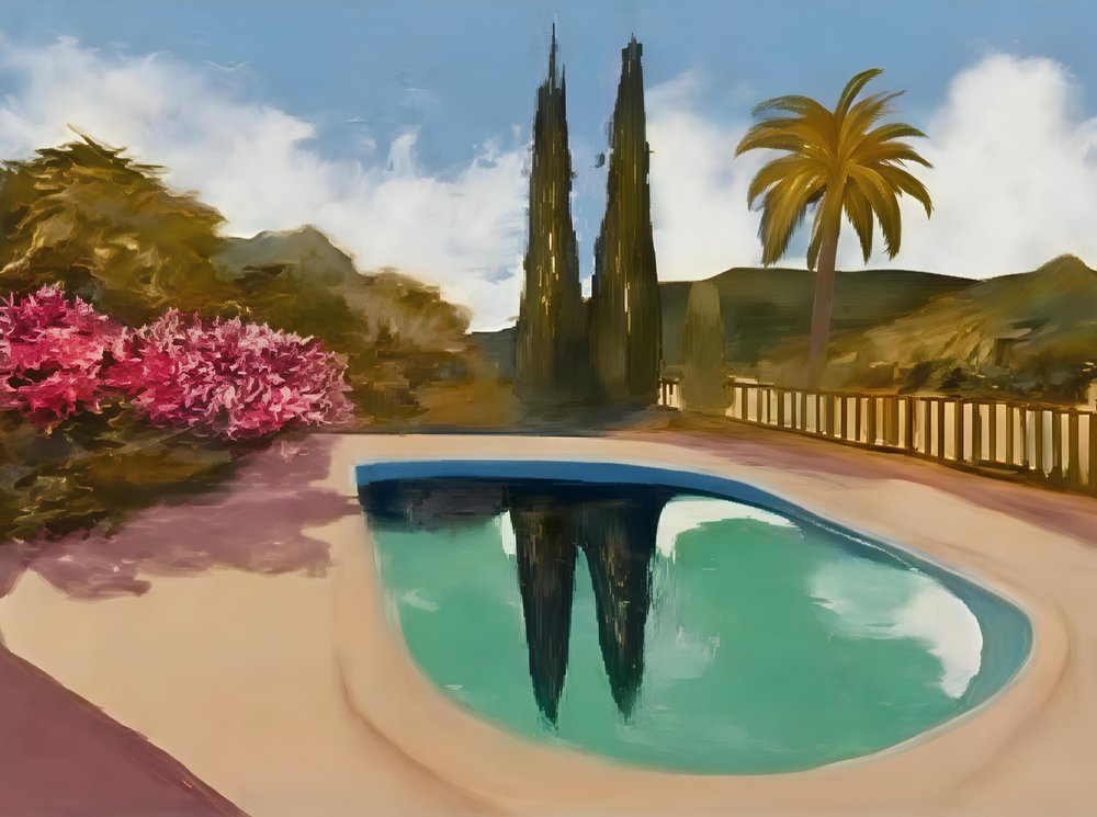 Reflets sur la piscine Cypress - Avanesova Elena