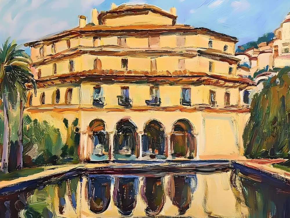 Réflexion sur une villa méditerranéenne - Avanesova Elena