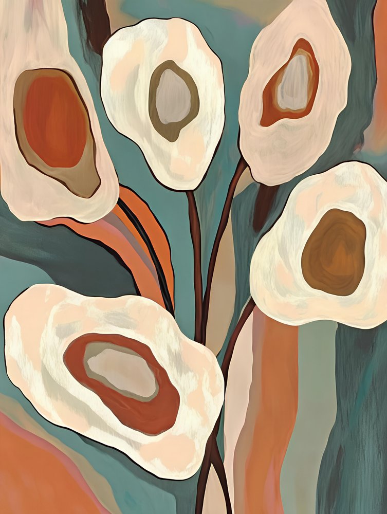 Plantes modernes aux accents terreux - Avanesova Elena