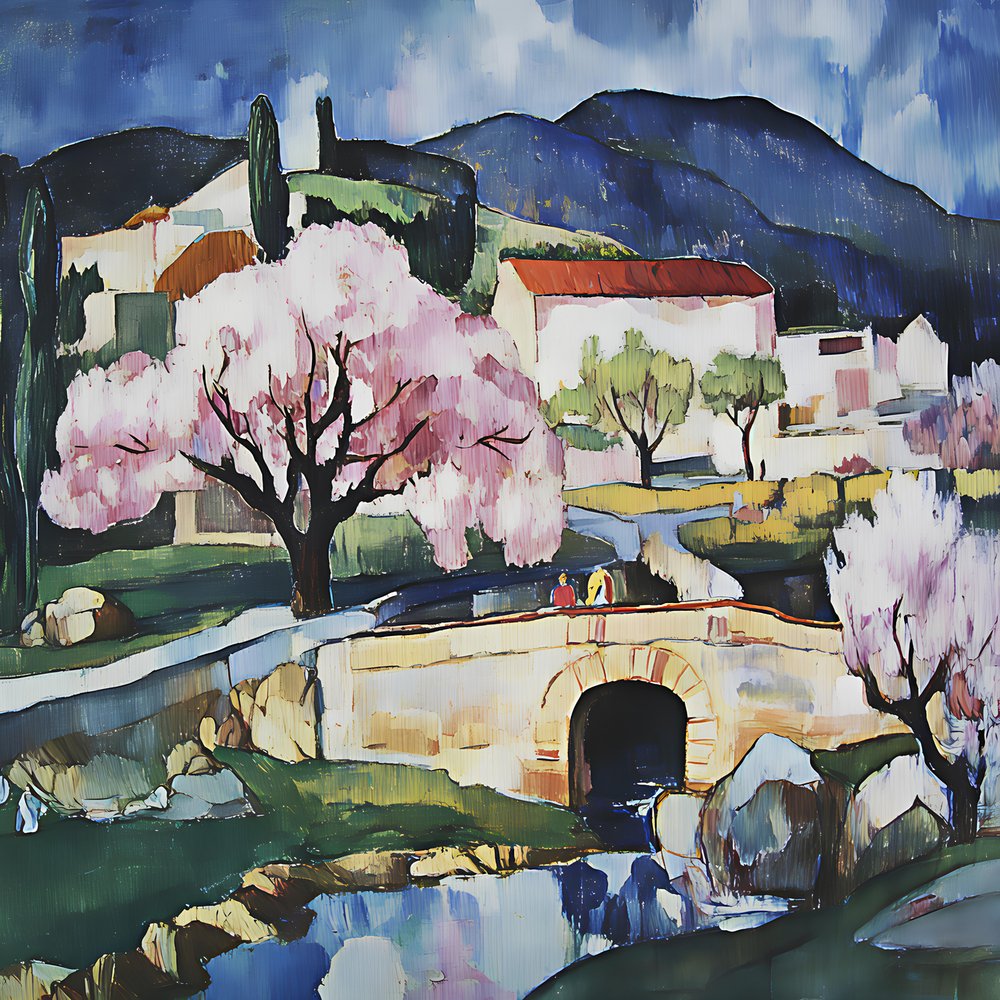 Fleurs du village au printemps - Avanesova Elena