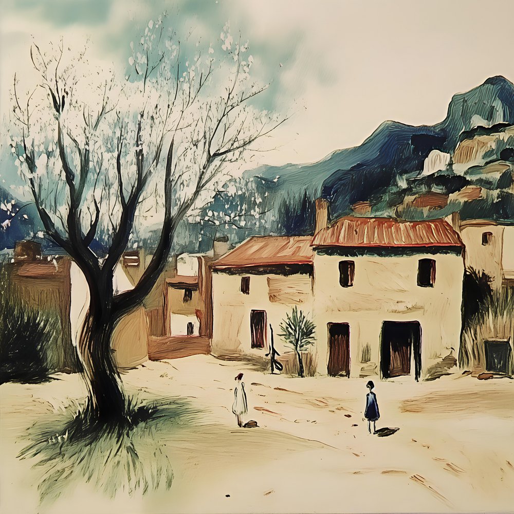 Le sentier du village au printemps - Avanesova Elena