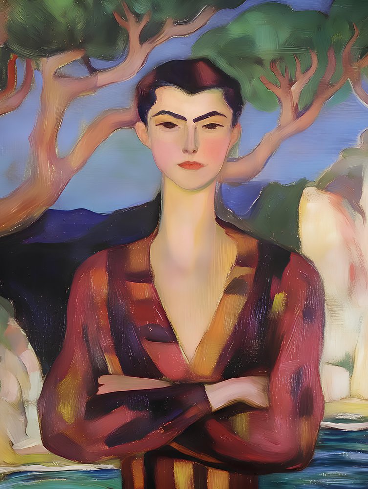 Une silhouette élégante sur la côte - Avanesova Elena
