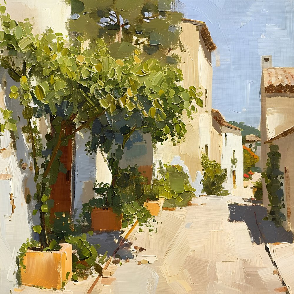 Allée du Village ensoleillé - Avanesova Elena