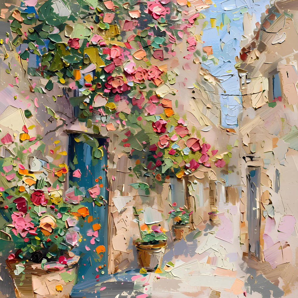 Une ruelle en pleine floraison - Avanesova Elena