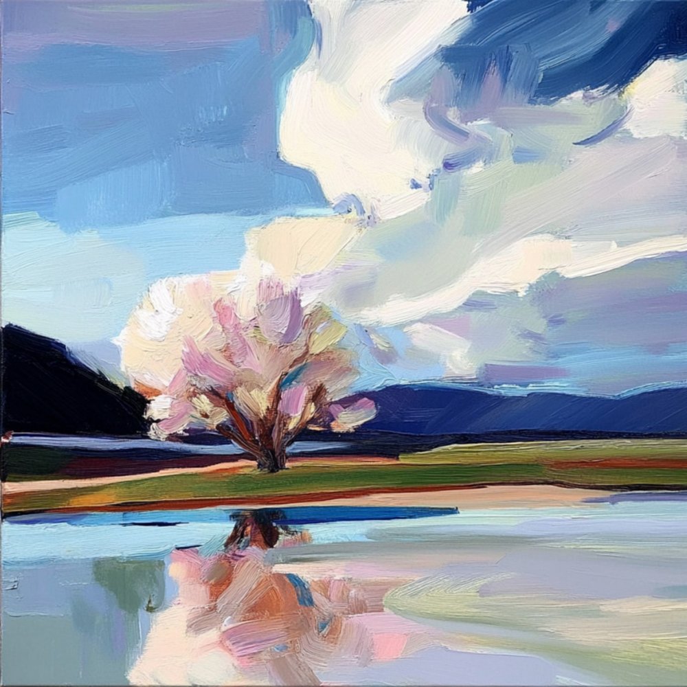 Un paysage printanier éclatant - Avanesova Elena