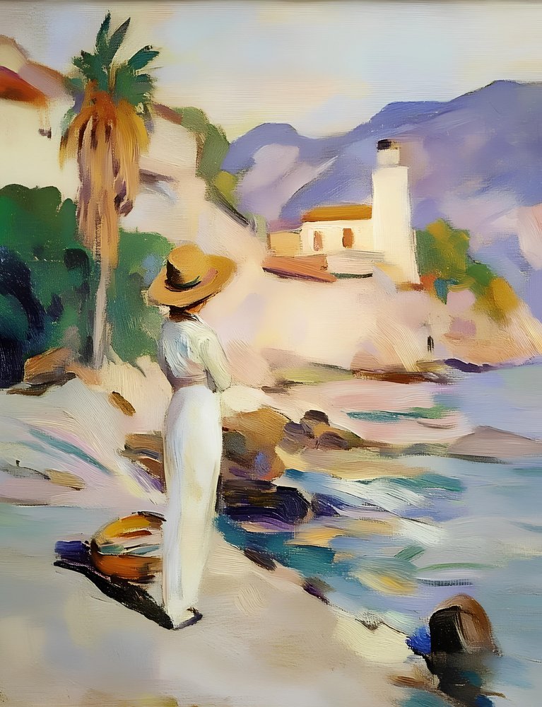 Une femme face à la mer - Avanesova Elena
