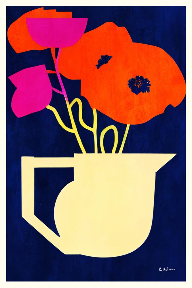 Pichet « Coquelicots éclatants » - Bo Anderson