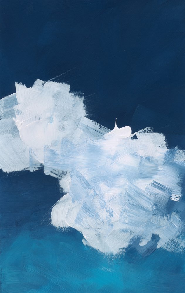 Paysage abstrait de nuages bleus - Bronwyn Baker